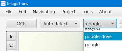 ocr combobox google drive