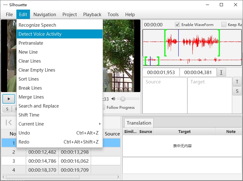 Detect voice activity